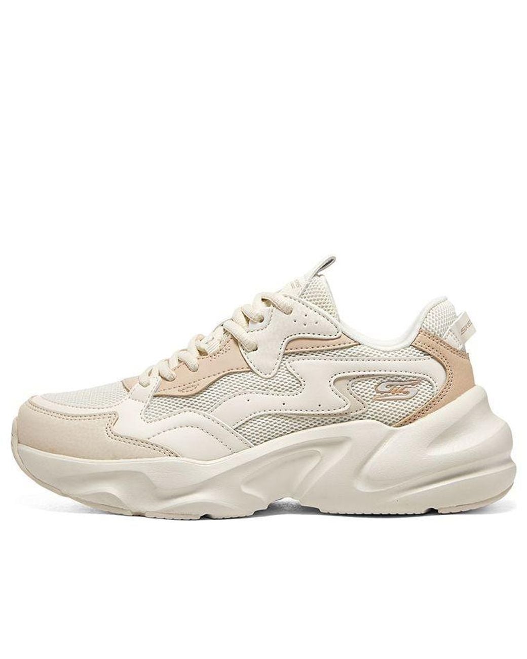 Skechers White (Wmns) Bob's Sport Bobs Bamina Shoes 'Cream'