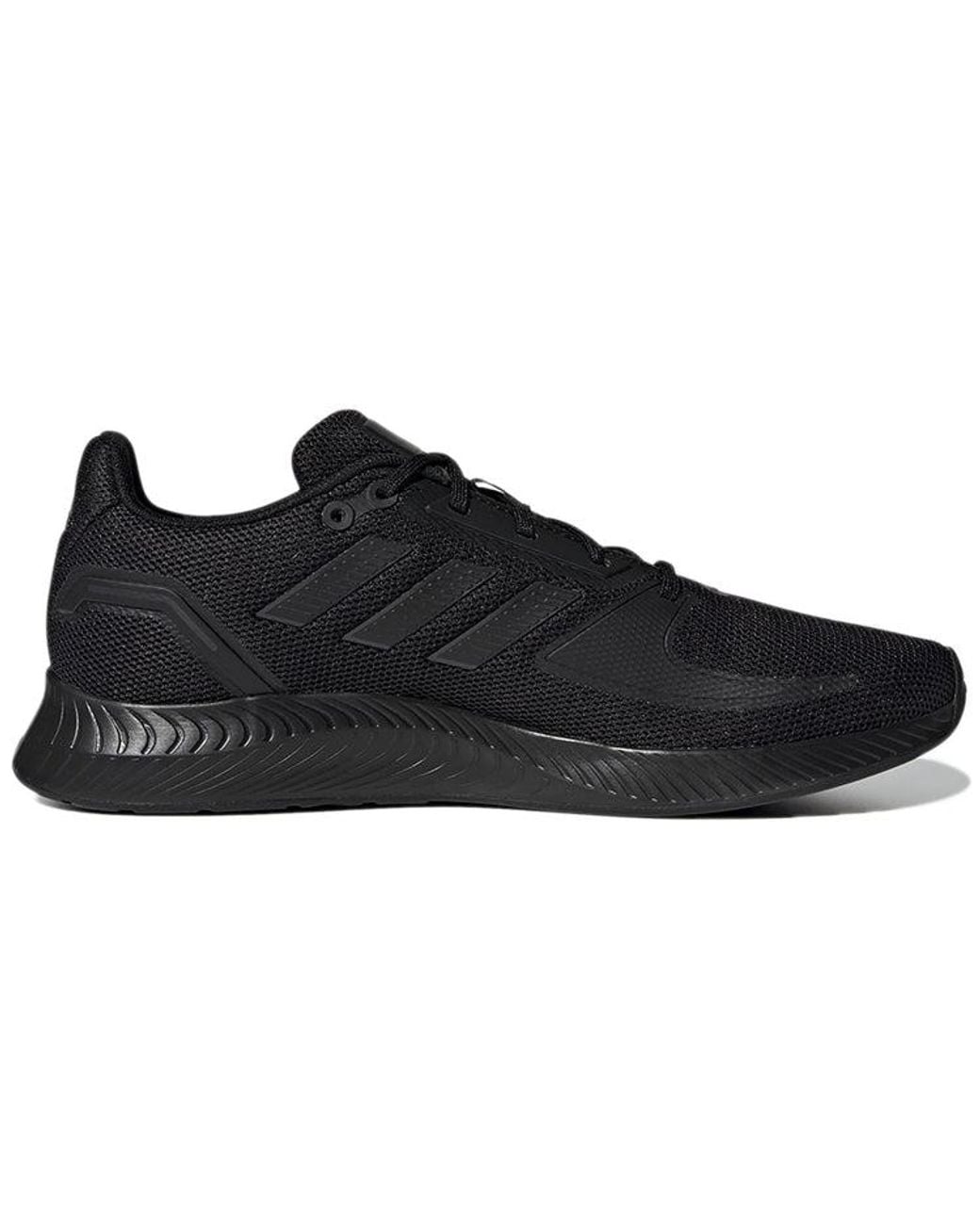 Adidas Black Run Falcon 2.0 'Triple' for men