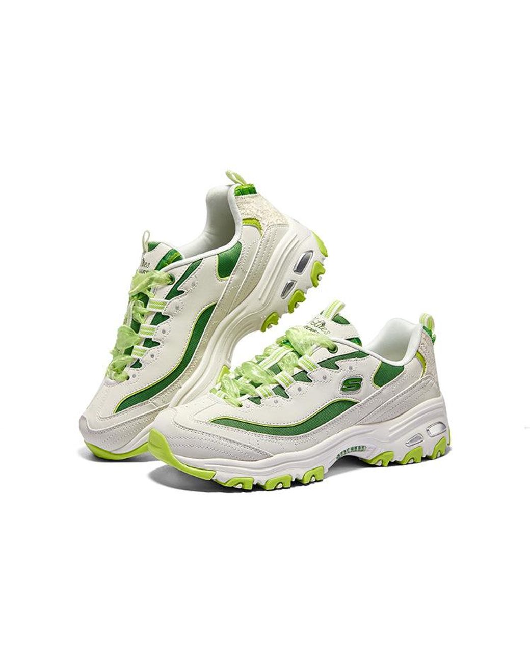 Skechers Green (Wmns) D'Lites 1.0 Chunky Sneakers