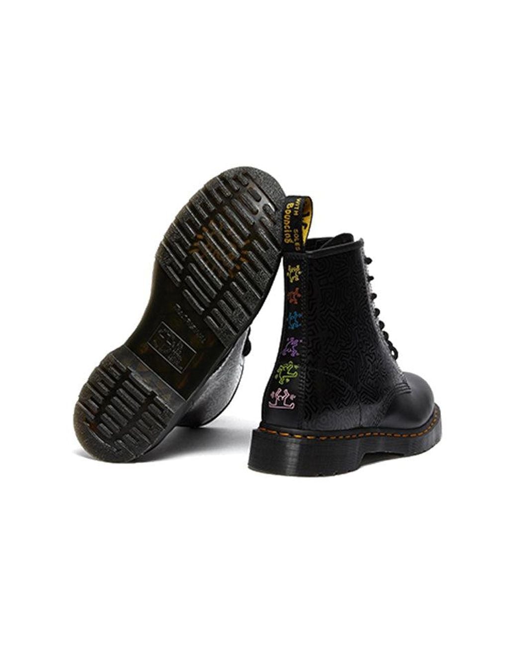 Dr. Martens Black Keith Haring X 1460 for men