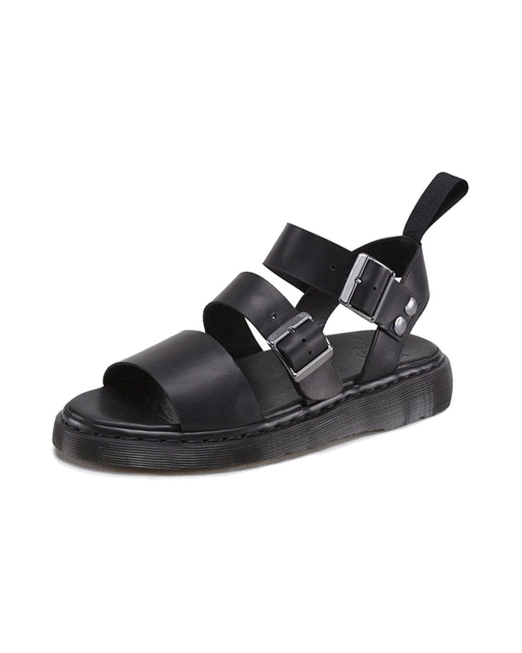 Dr. Martens Blue Gryphon Brando Leather Gladiator Sandals