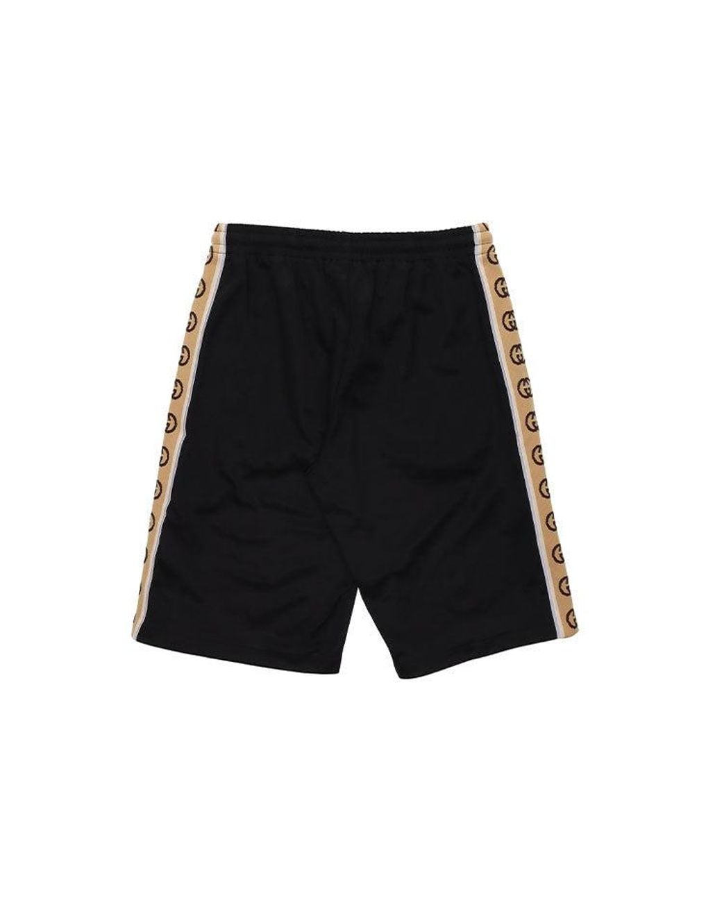 Gucci Black Ss20 Technical Jersey Shorts G-Knitted Drawstring Shorts For for men