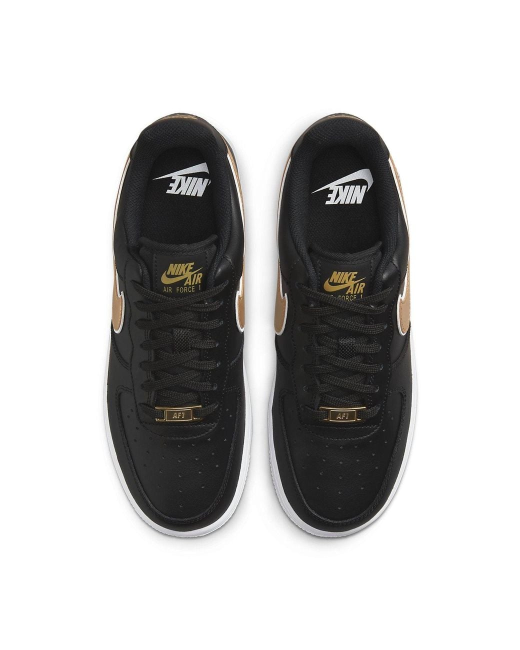 Nike Black (Wmns) Air Force 1 '07 Essential Metallic'