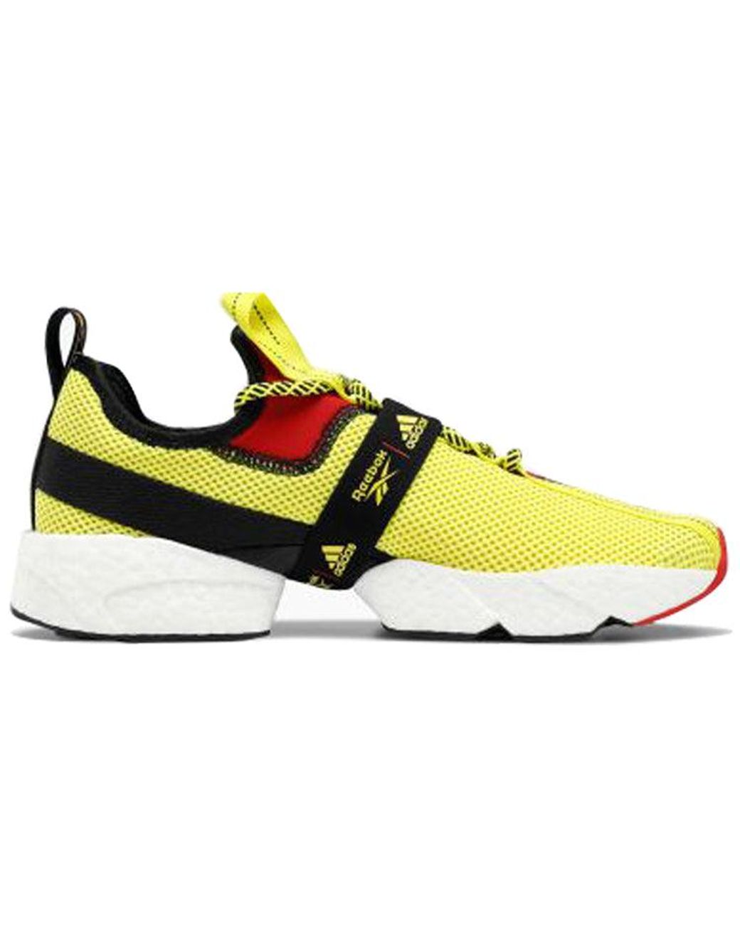 Reebok Black Sole Fury X Boost 'Hyper' for men