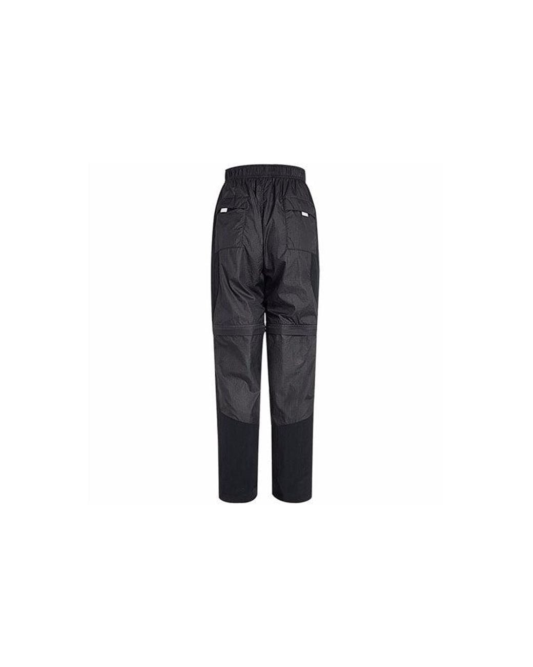 Nike Gray 23 Engineered Convertible 2-In-1 Removable Checkered Sports Trousers For for men