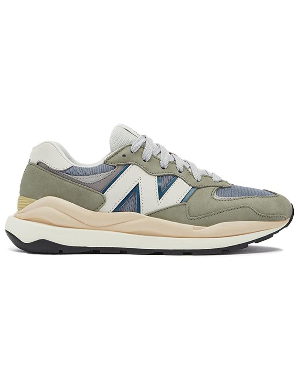 New Balance White 57/40 Khaki' for men