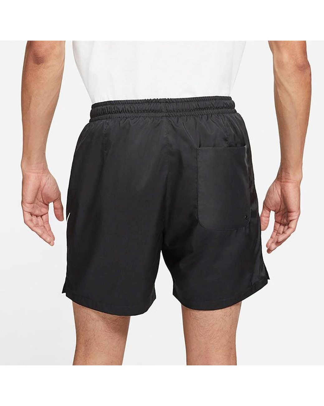 Nike Black Casual Sports Large Logo Woven Sports Shorts for men