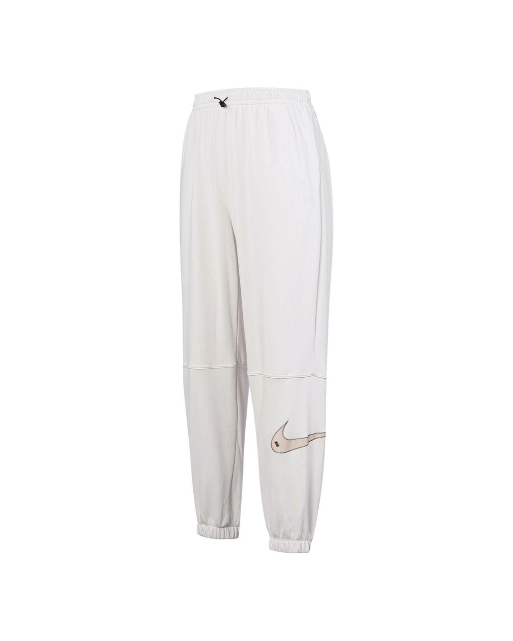 Nike White (Wmns) Casual Sports Stay Warm Bundle Feet Long Pants/Trousers
