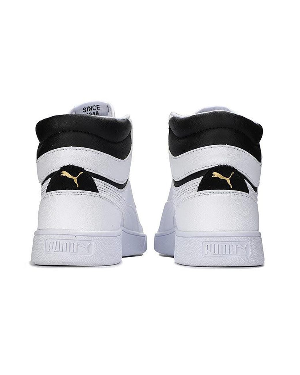 PUMA White Shuffle Mid for men