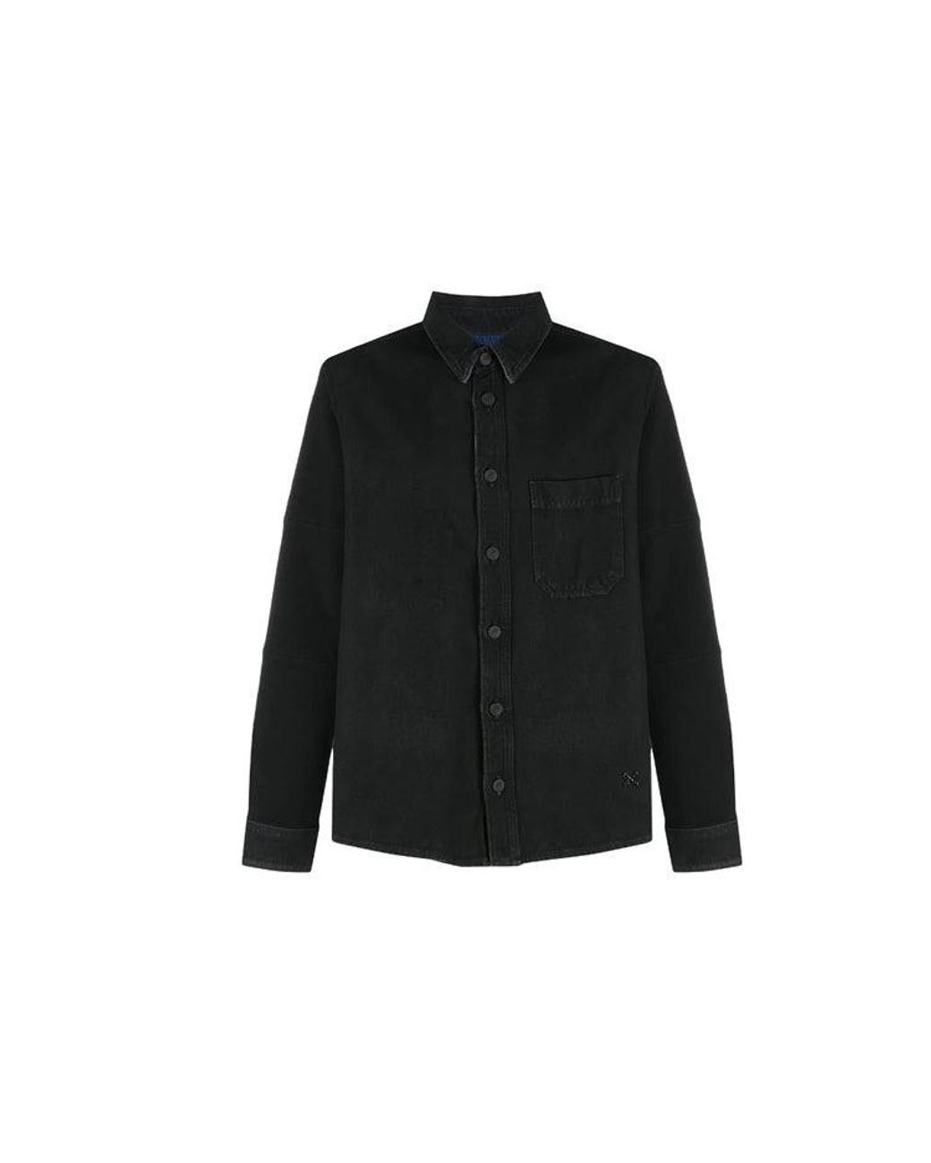 Off-White c/o Virgil Abloh Blue Arrows Arrow Pattern Denim Shirt Ordinary Version for men
