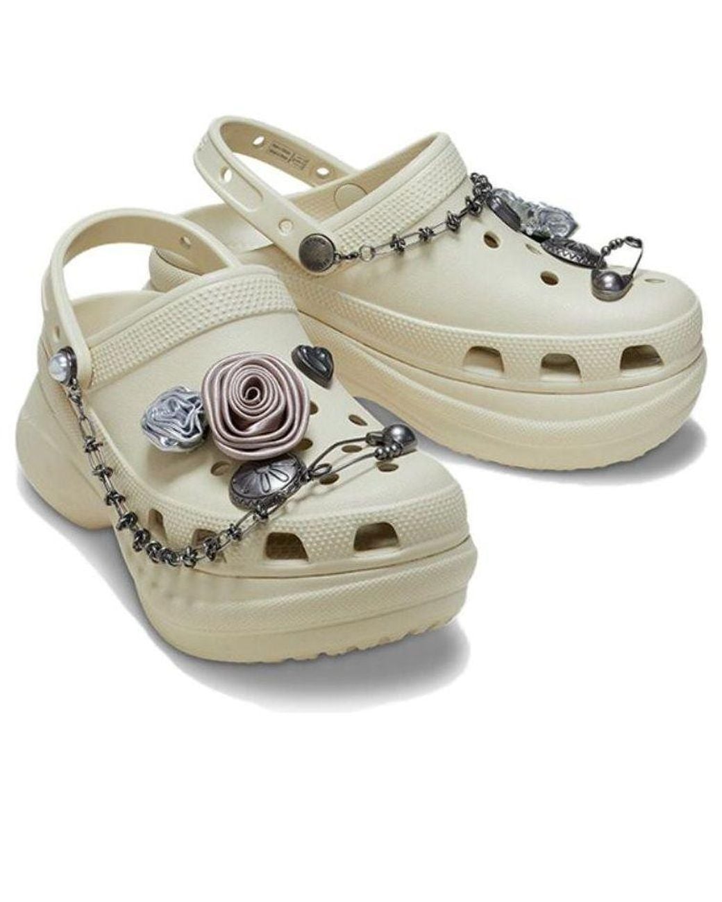 CROCSTM Metallic (Wmns) Bae Rebel Rose Clog 'Bone'