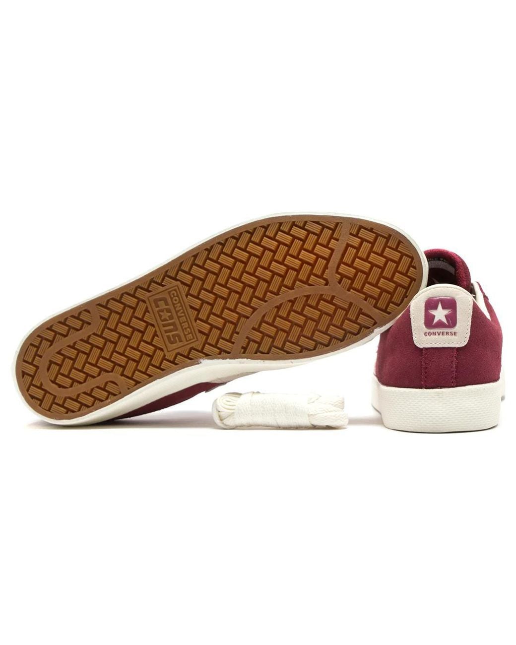 Converse Red Cons Pro Leather Vulc Pro Suede Low 'Cherry Vision' for men