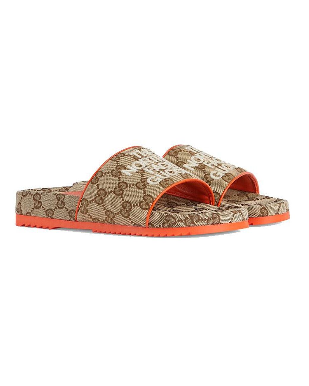 Gucci Brown (Wmns) Slide X The North Face Monogram'