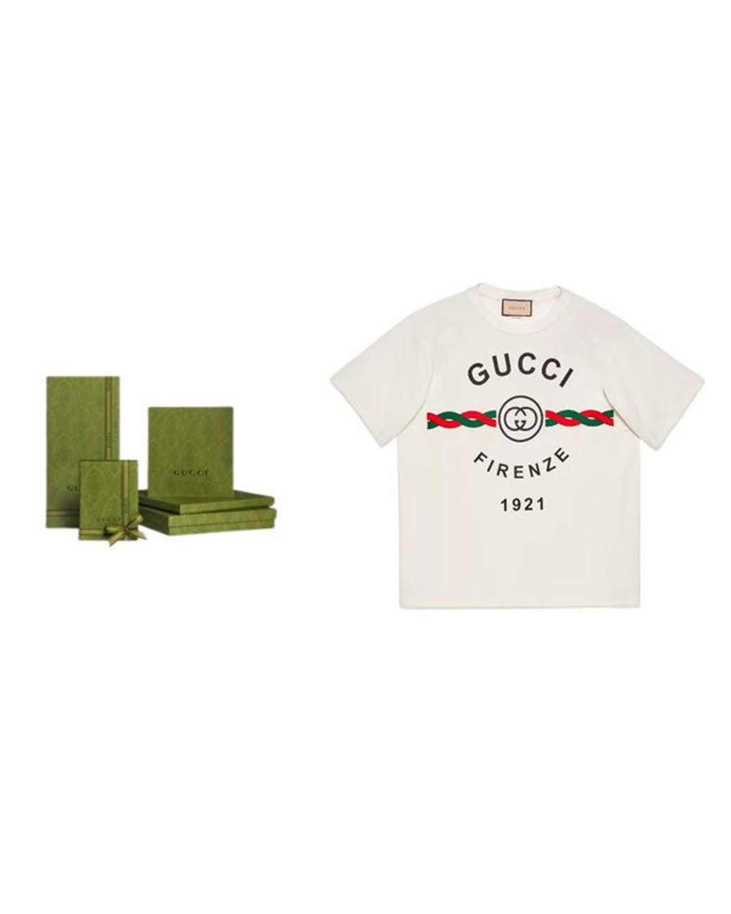 Gucci Pink Firenze Print Tee for men