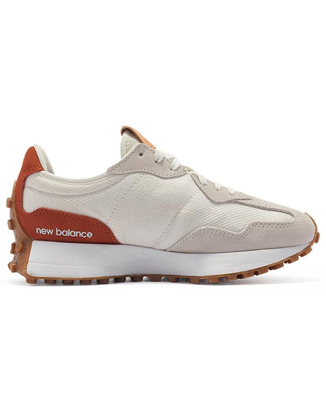 New Balance White 327