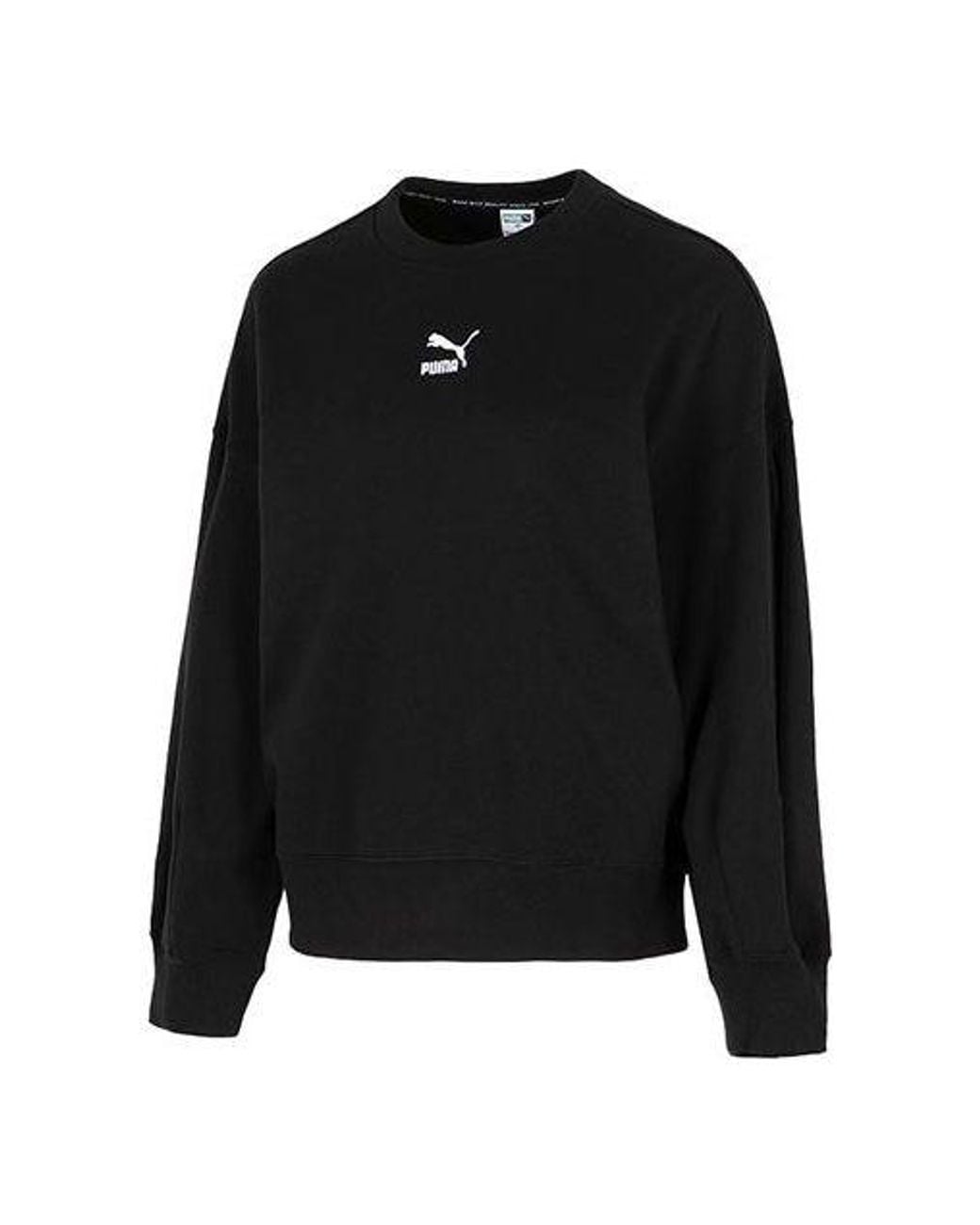 PUMA Black (Wmns) Better Classic Relaxed Crew