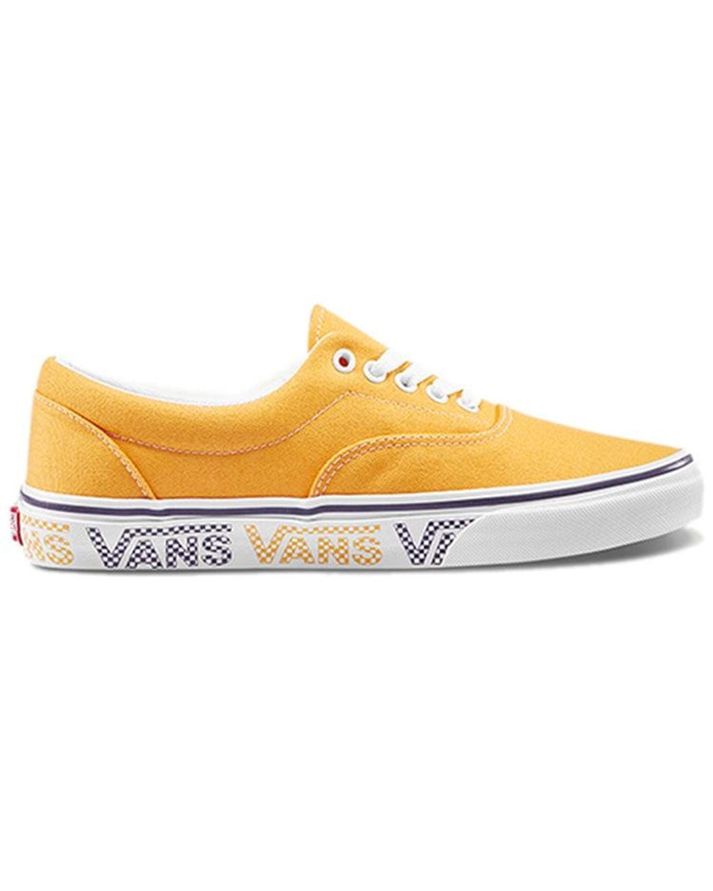 Vans Yellow Casual Style Low-Top Sneakers for men