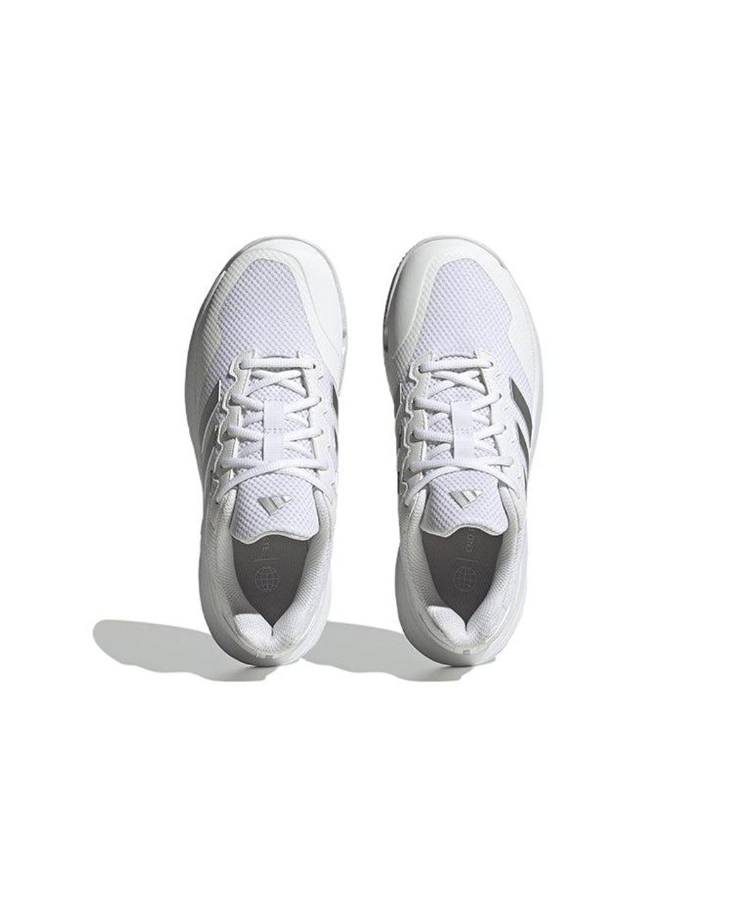 Adidas White (Wmns) Gamecourt 2.0 Metallic'