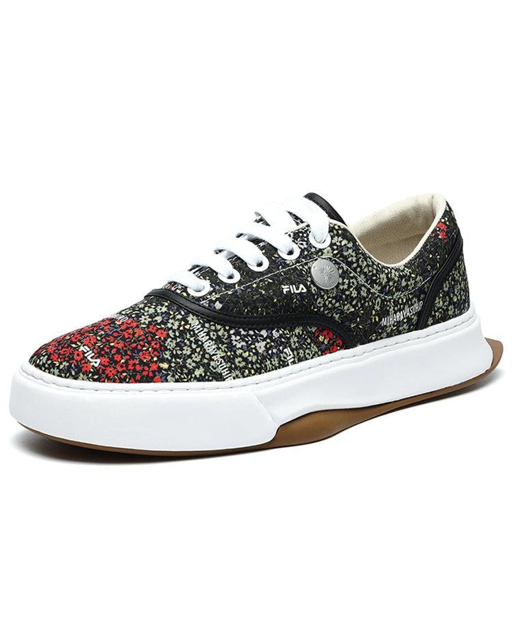 Fila Black Floral Sneakers for men
