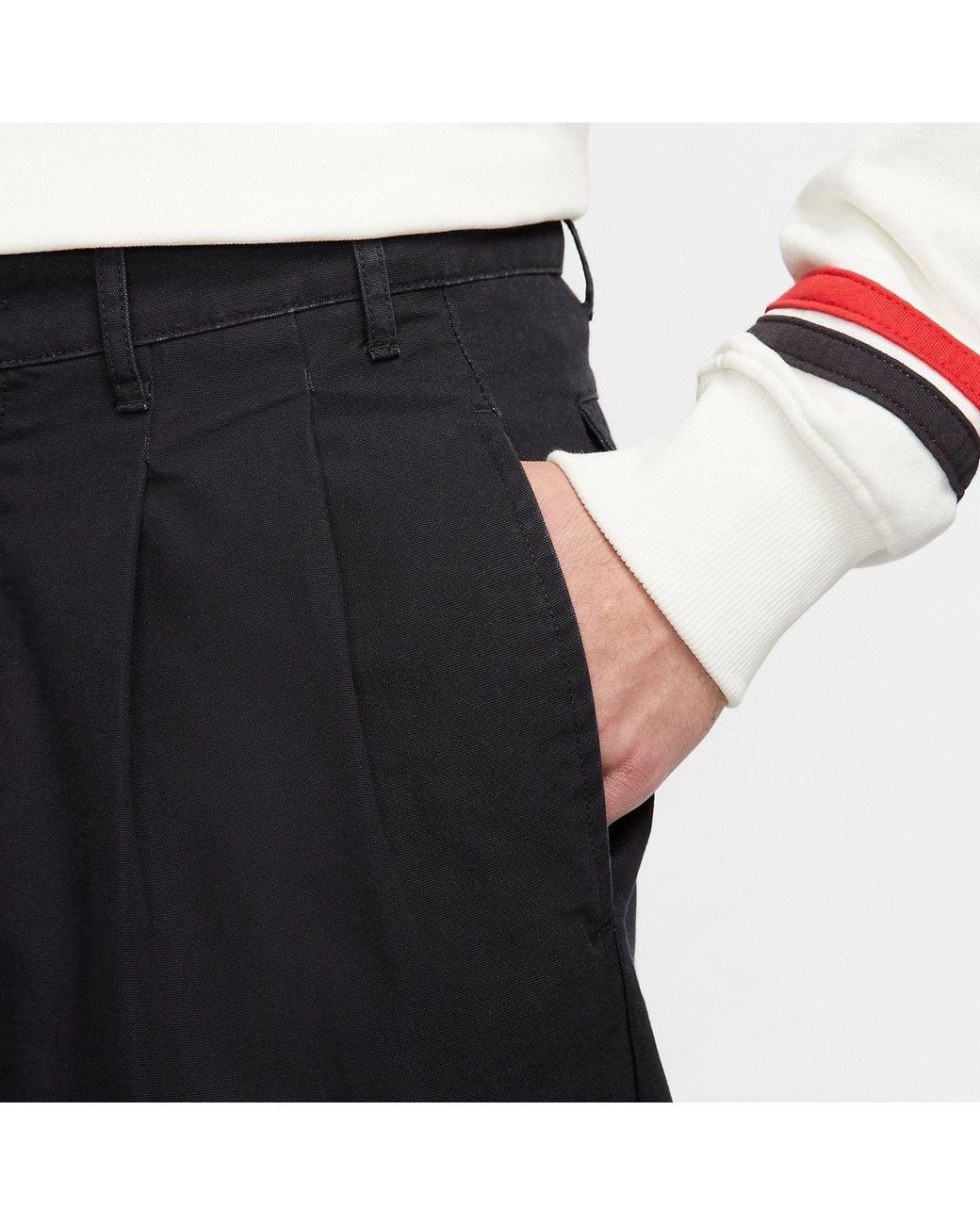 Nike Black Pleated Chino Shorts for men