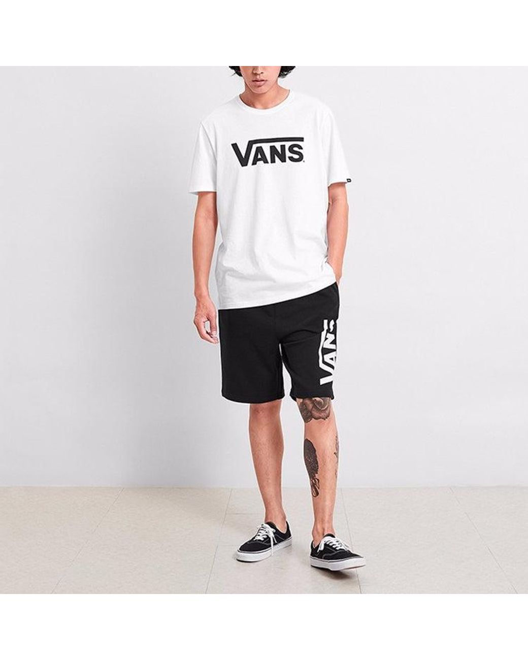 Vans White Classical Sports Short Sleeves Tee for men