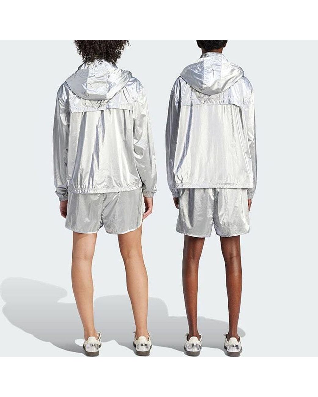 Adidas White X Wales Bonner Short Asia Sizing Metallic' for men