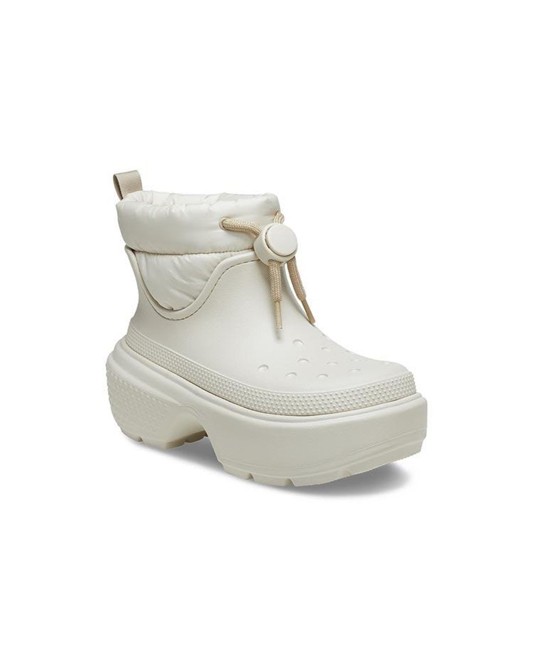 CROCSTM White Stomp Puff Boots 'Stucco' for men