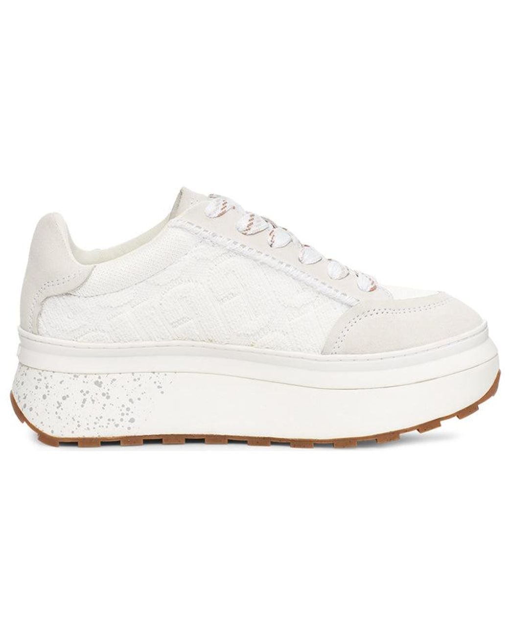 Ugg White (Wmns) Marin Lace Logo Sneaker