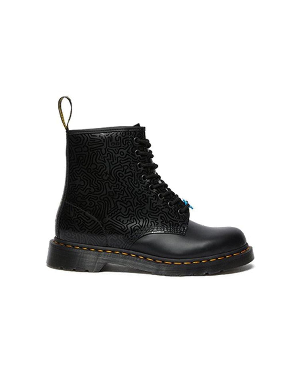 Dr. Martens Black Keith Haring X 1460 for men