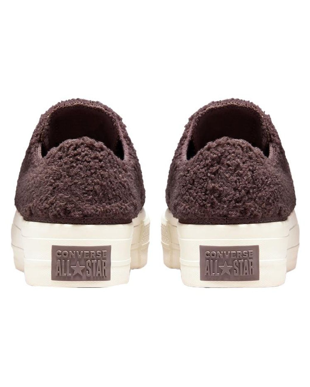 Converse Brown (Wmns) Chuck Taylor All Star Platform Low 'Cozy Sherpa