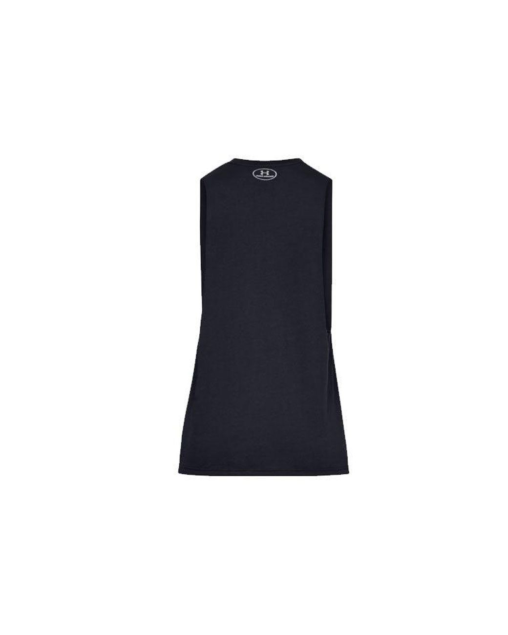 Under Armour Blue Sportstyle Left Chest Cut-Off Tank Top for men