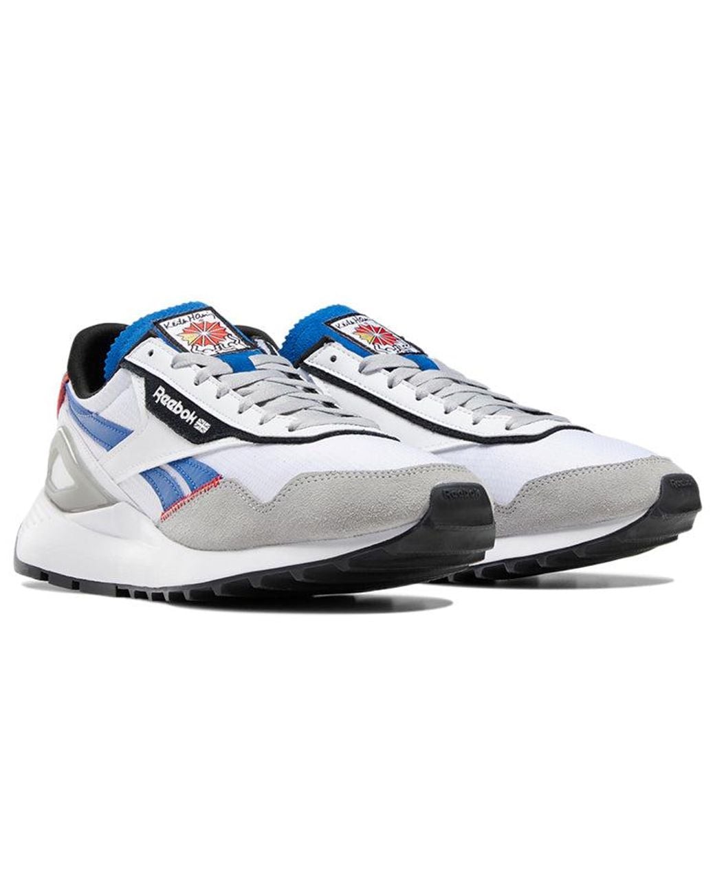 Reebok Blue Keith Haring X Classic Leather Legacy Az 'Dancing Figures Heel Print' for men