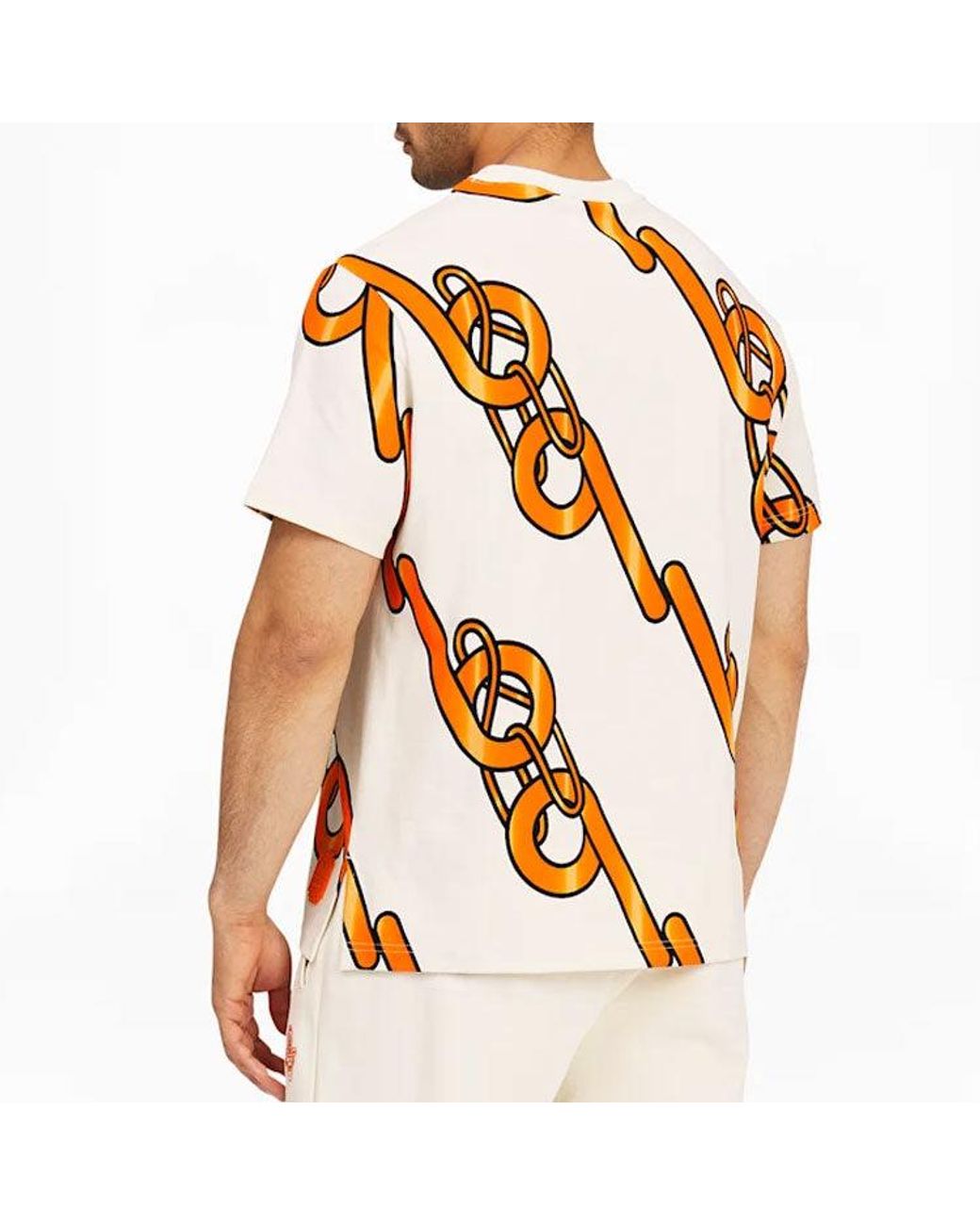 PUMA Orange X Pronounce Graphic Tee Crossover Chain Printing Athleisure Casual Sports Short Sleeve