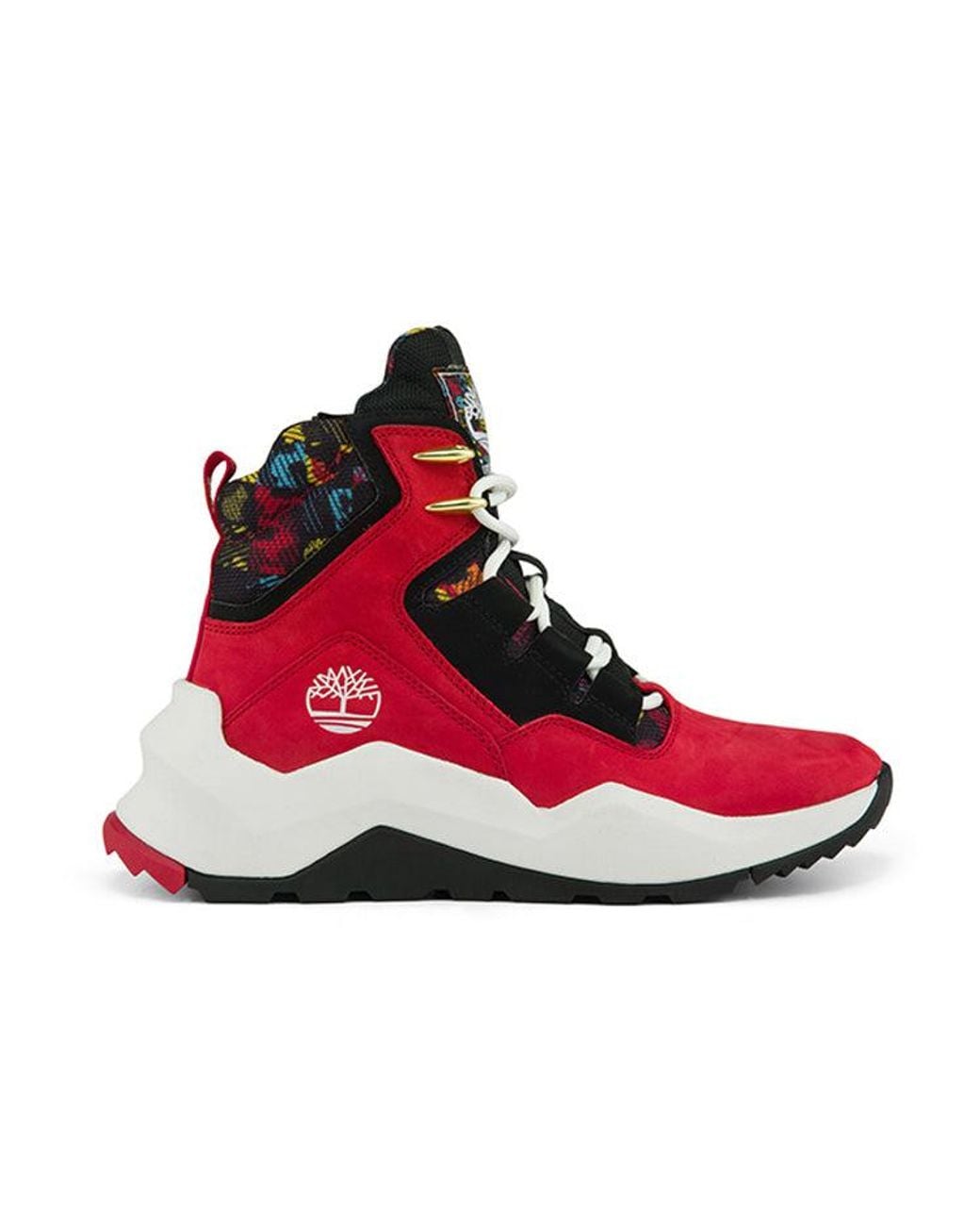 Timberland Red (Wmns) Madbury Side Zip Sneaker Boots Nubuck'