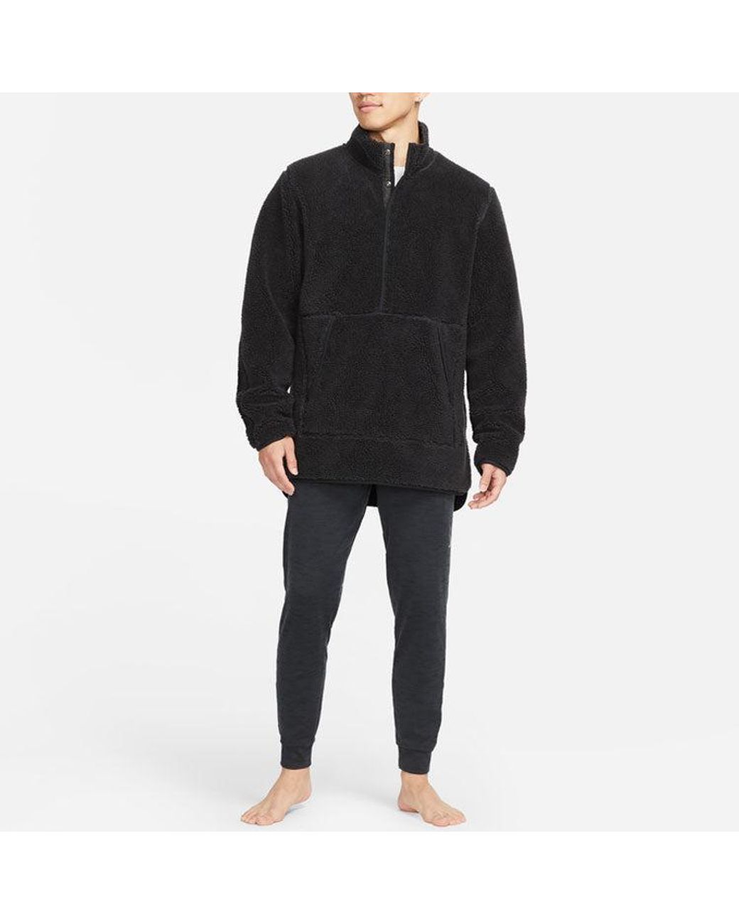 Nike Blue Yoga Casual Sports Loose Stand Collar Training Jacket for men