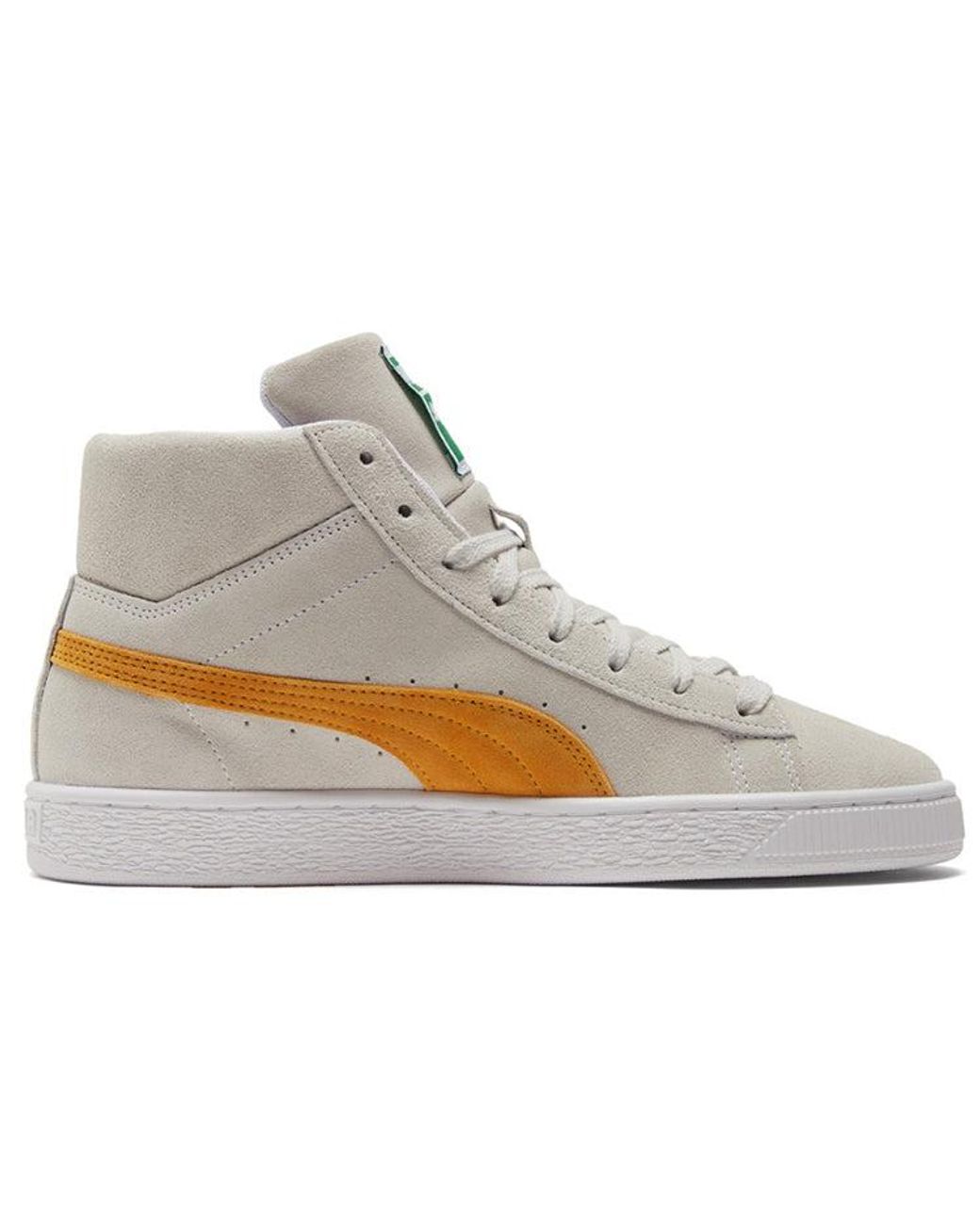PUMA Suede Mid 21 'white Mineral Yellow' | Lyst