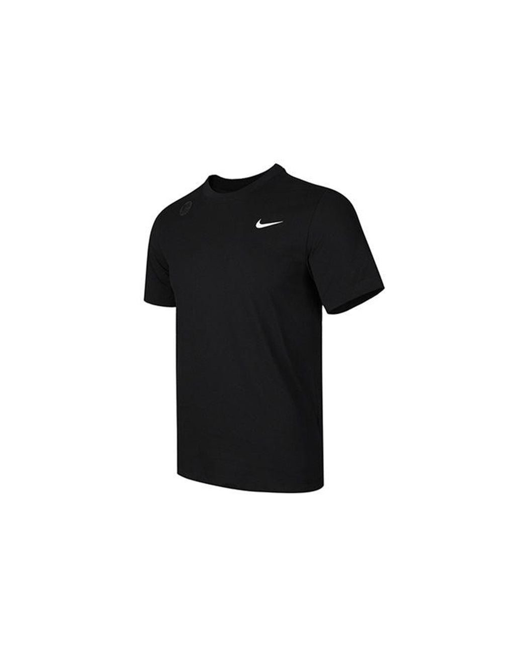 Nike Black Dri-Fit Crew Solid Round Neck Training Short Sleeve for men