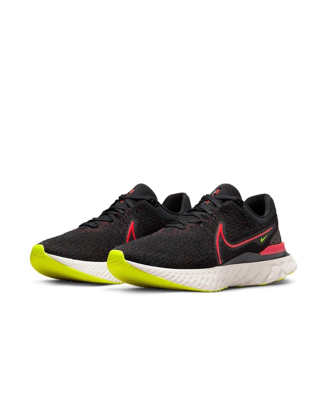 Nike Red React Infinity Run Flyknit 3 Siren' for men