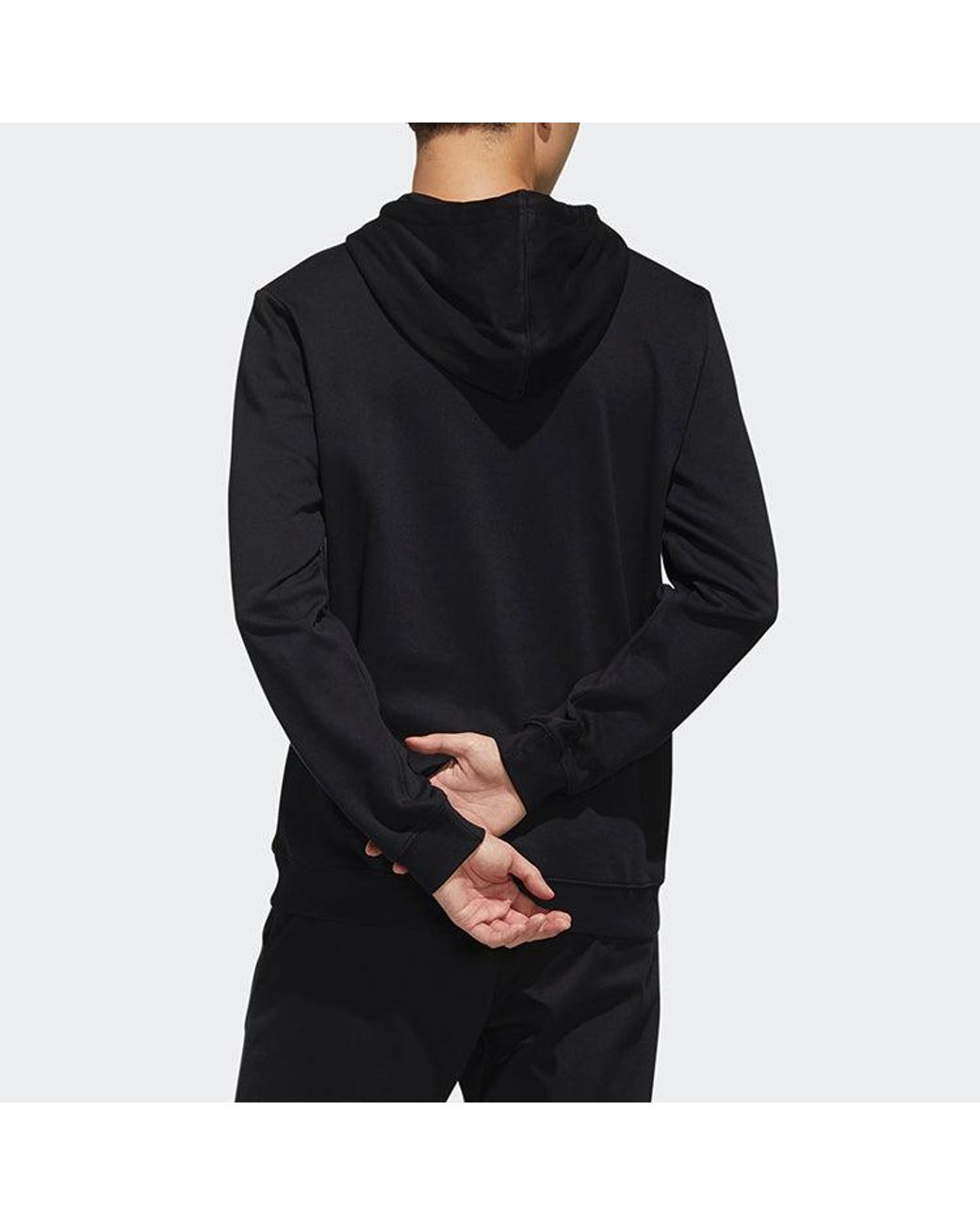 Adidas Black Neo Esntl Lg Hd Sports for men