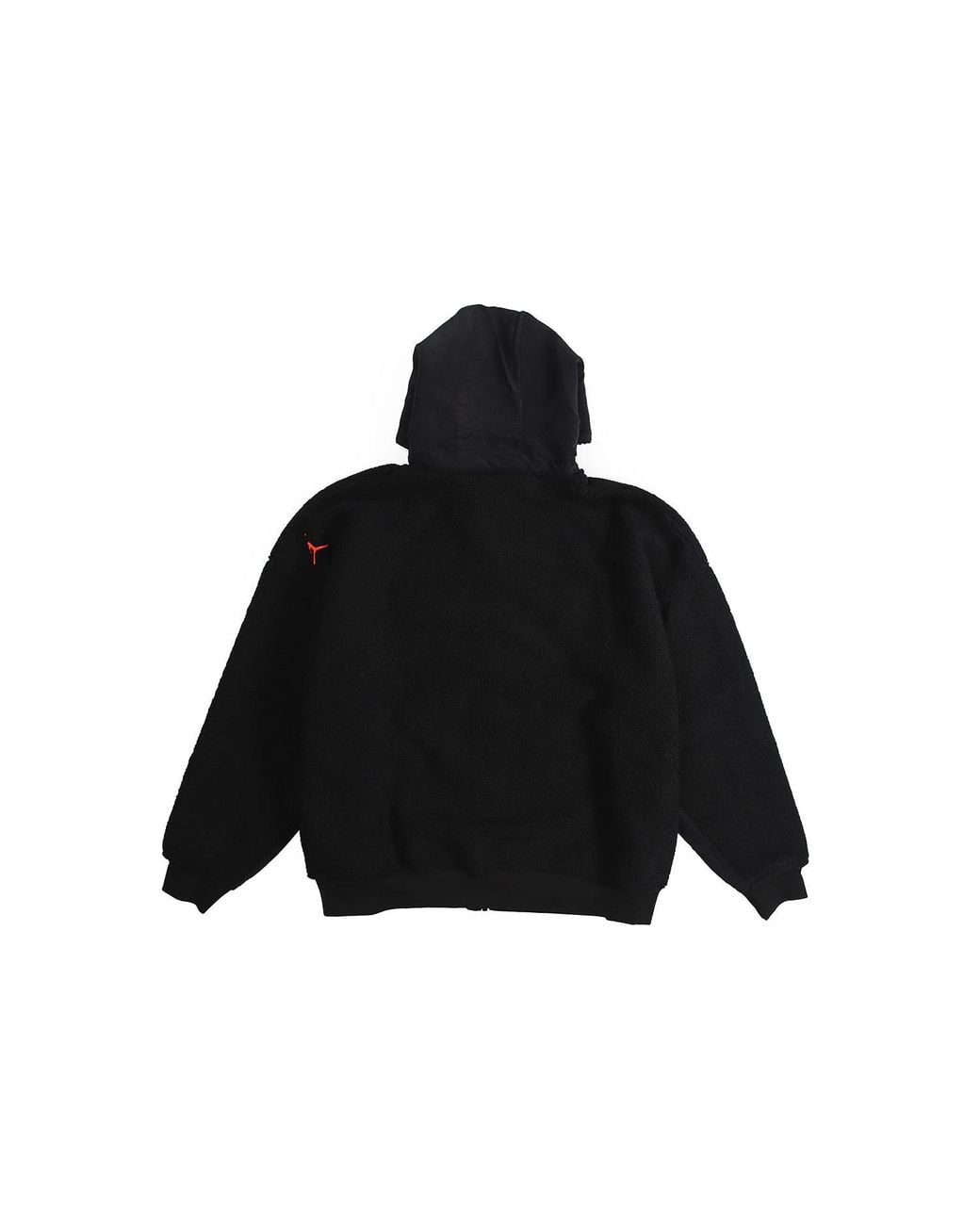 Nike Black Zipper Fleece Windproof Stay Warm Hooded Jacket for men
