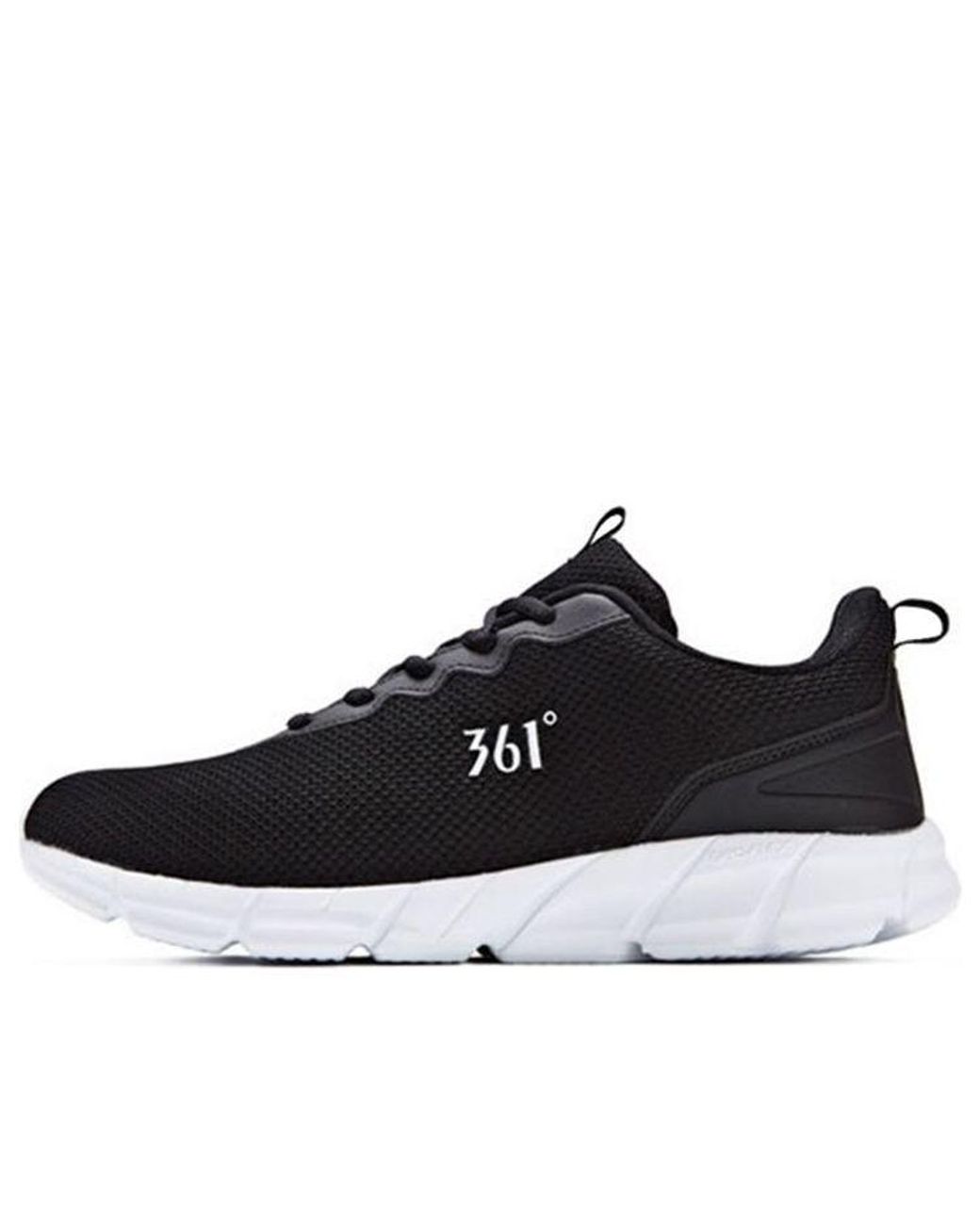 361 Degrees Black Casual Running Shoes for men
