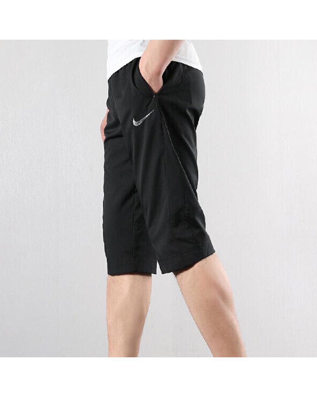 Nike Black Logo Quick Dry Breathable Sports Shorts for men