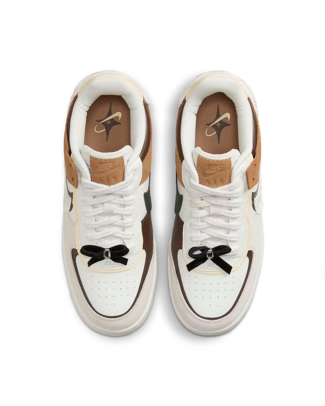 Nike White (Wmns) Air Force 1 Shadow 'Bling'