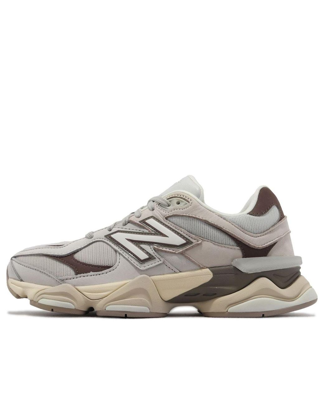 New Balance White 9060 Matter Timberwolf' for men