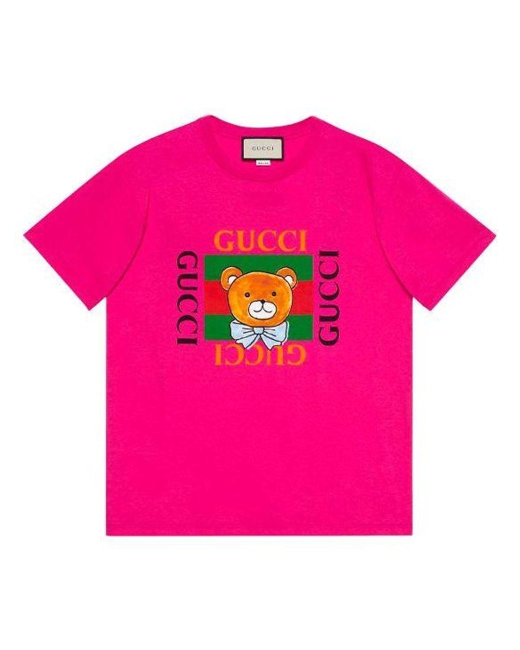 Gucci Pink Kai X Crossover Ss21 Loose Round Neck Short Sleeve for men