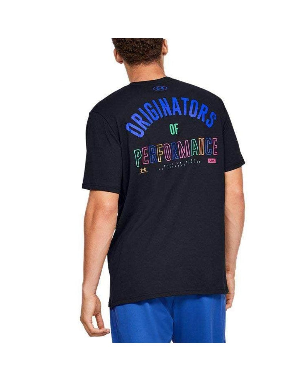 Under Armour Black Originators Of Performance Back Tee for men