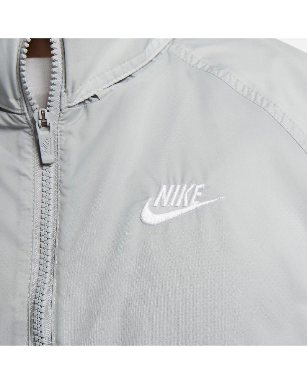 Nike Gray Windrunner Woven Anorak Jacket for men