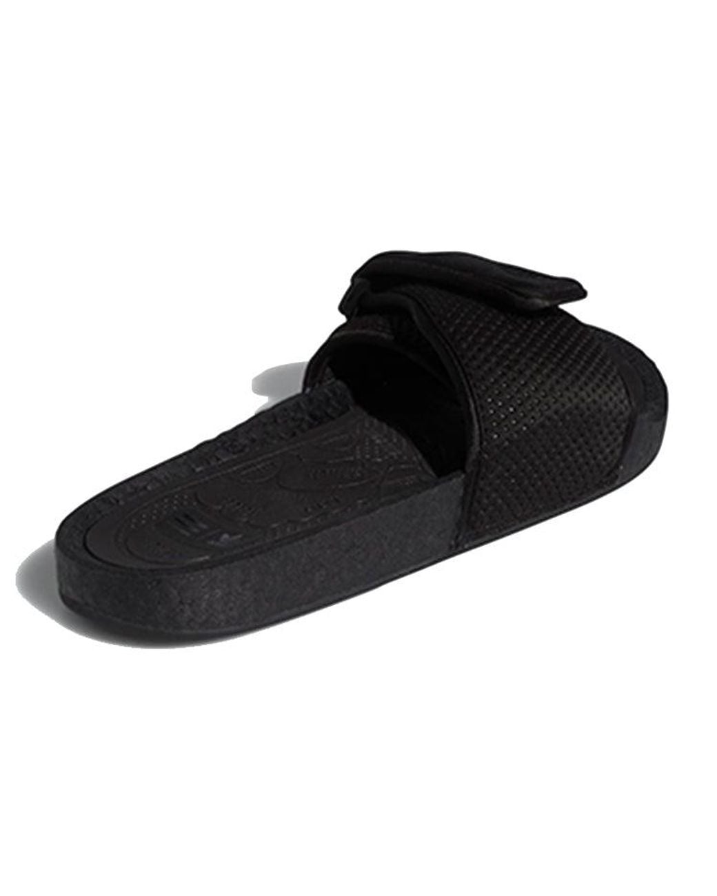 Adidas Black X Pharrell Williams Chancletas Hu Slides for men