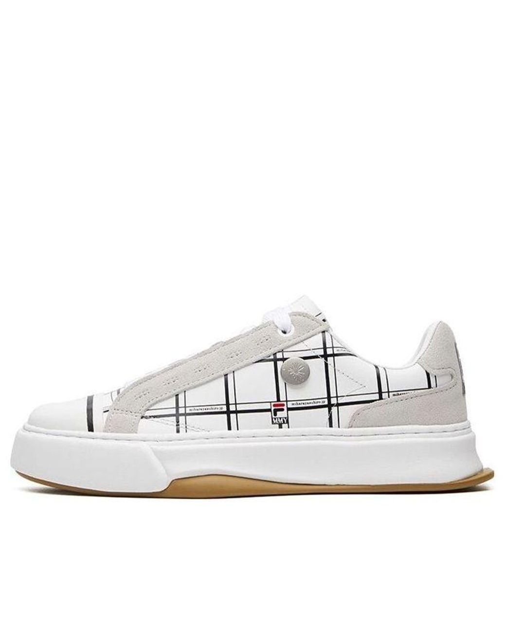 Fila White (Wmns) Canvas Shoes Checkered'