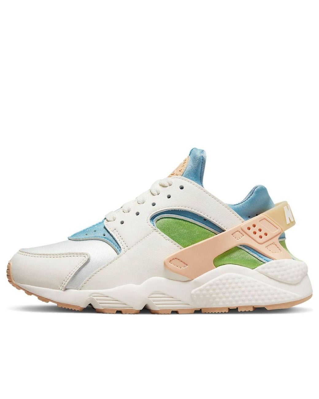 Nike Air Huarache Se Dq0117-100 White Blue Leather Running Shoes 6 Nr6179